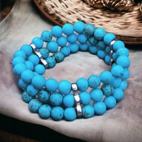Vintage sterling turquoise bracelet